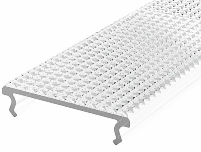 Mliečna krytka prizmatická zaklapávacia pre SUSPENDED