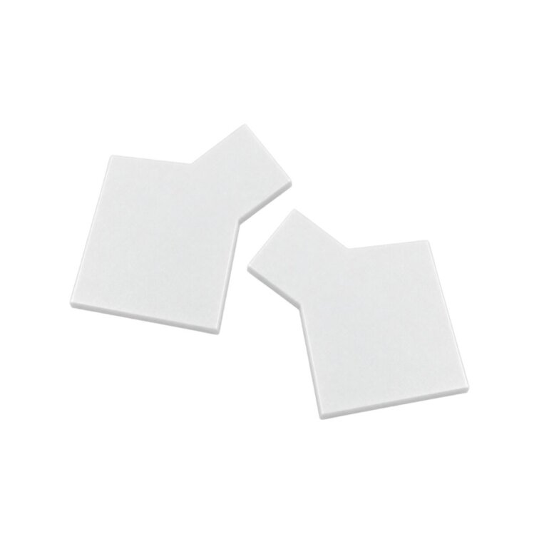 Koncovky pre LED lištu WALL-GLOW 45 - biele (2ks)