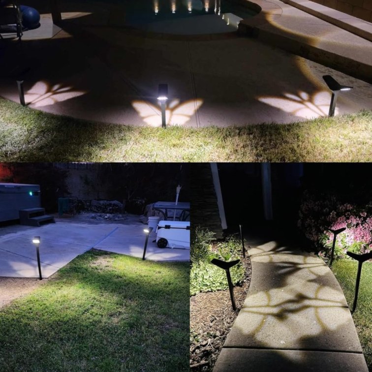 LED solárna lampa - Butterfly