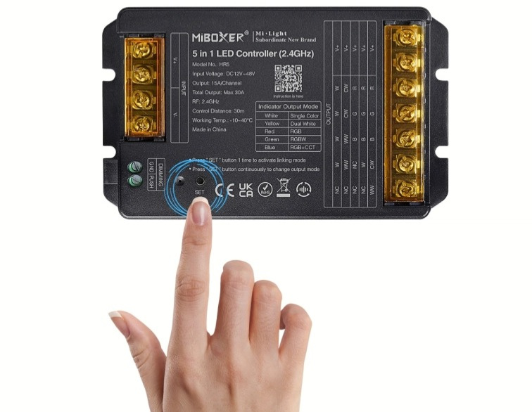 LED prijímač HR5 5in1, 30A - 2,4GHz