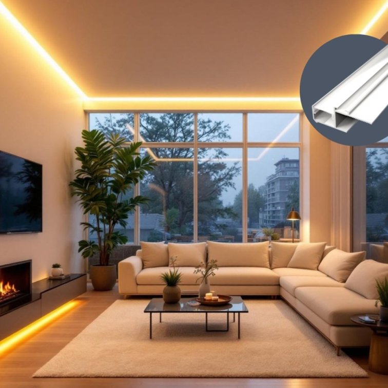 LED lišta CEIL-GLOW biela