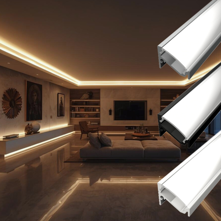 LED lišta rohová C6 30/60° strieborná