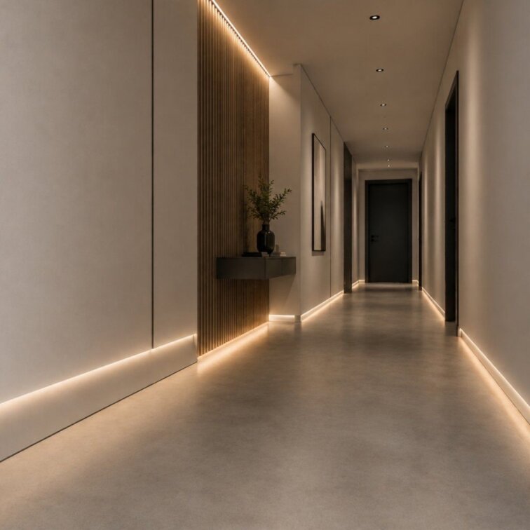 LED lišta soklová - Base glow biela