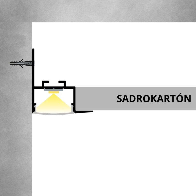 LED lišta zapustená do SDK 7