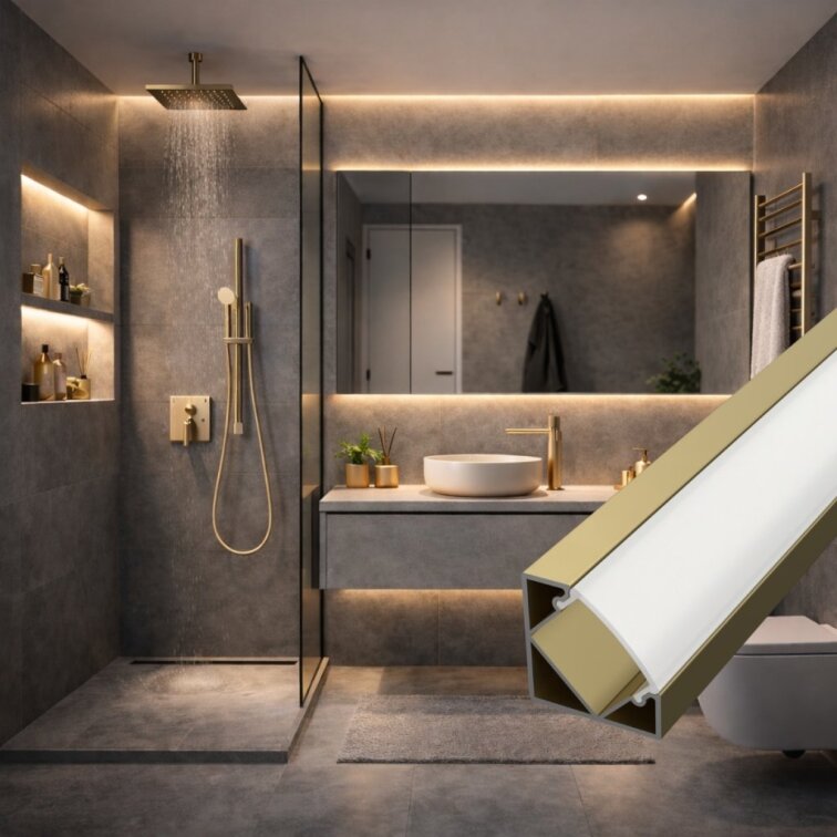 LED lišta ROHOVÁ SIMPLE - Champagne