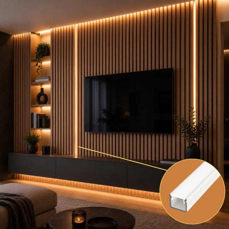 LED lišta povrchová - S32 biela