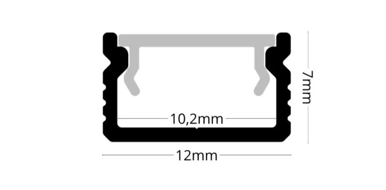 LED lišta povrchová - S31 strieborná