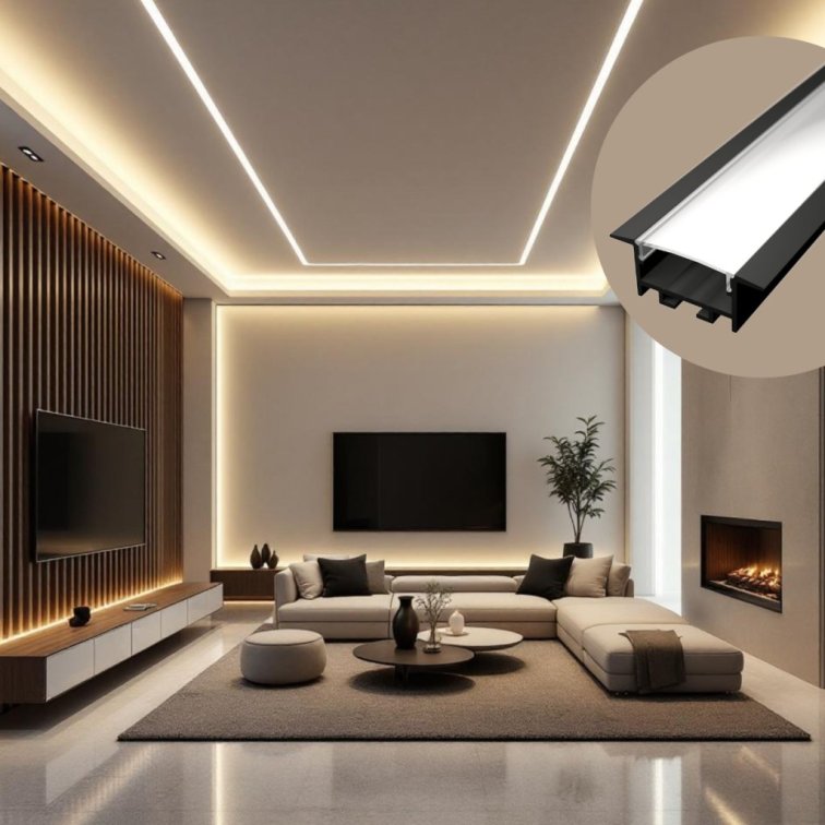 LED lišta zapustená SDK 20 - čierna