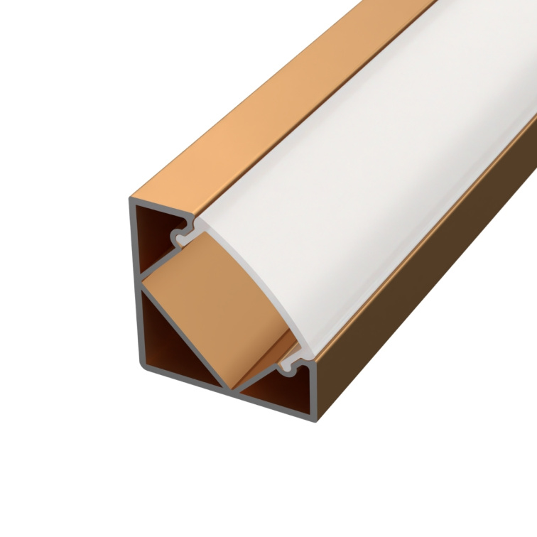 LED lišta ROHOVÁ SIMPLE - Bronze