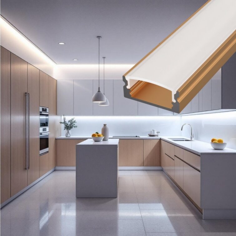 LED lišta povrchová - SIMPLE Bronze