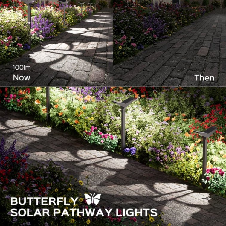 LED solárna lampa - Butterfly