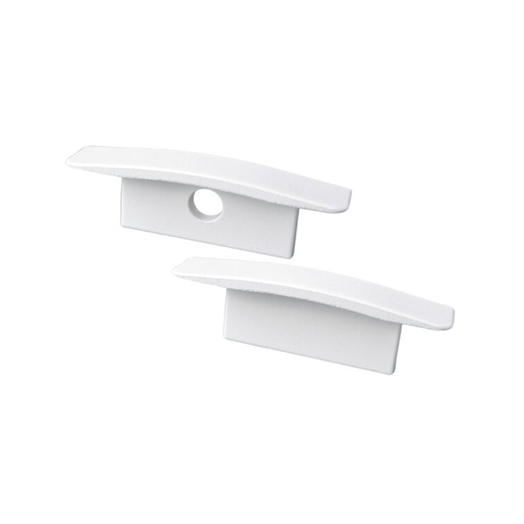 Koncovky - LED lišta zapustená SDK 20 (2ks) - biele