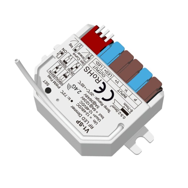 LED prijímač MINI V1-SP RF 2,4GHz 6A