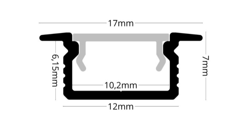 LED lišta zapustená - R31 biela