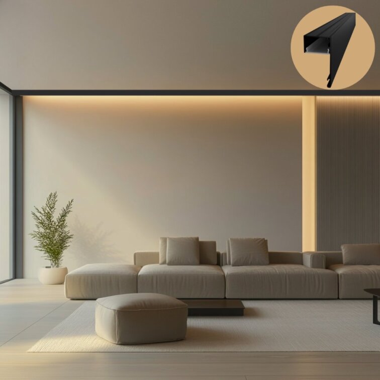 LED lišta DECO LINE Garníža - Čierna