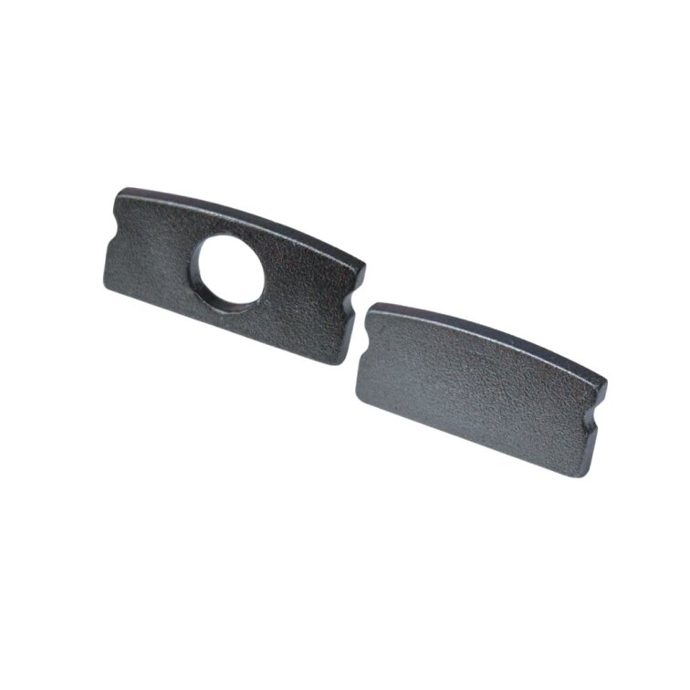 Koncovky pre LED lištu povrch. - SIMPLE grey (2ks)