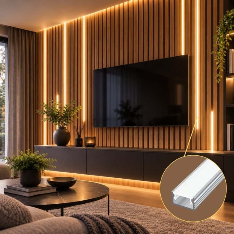 LED lišta povrchová - S31 strieborná