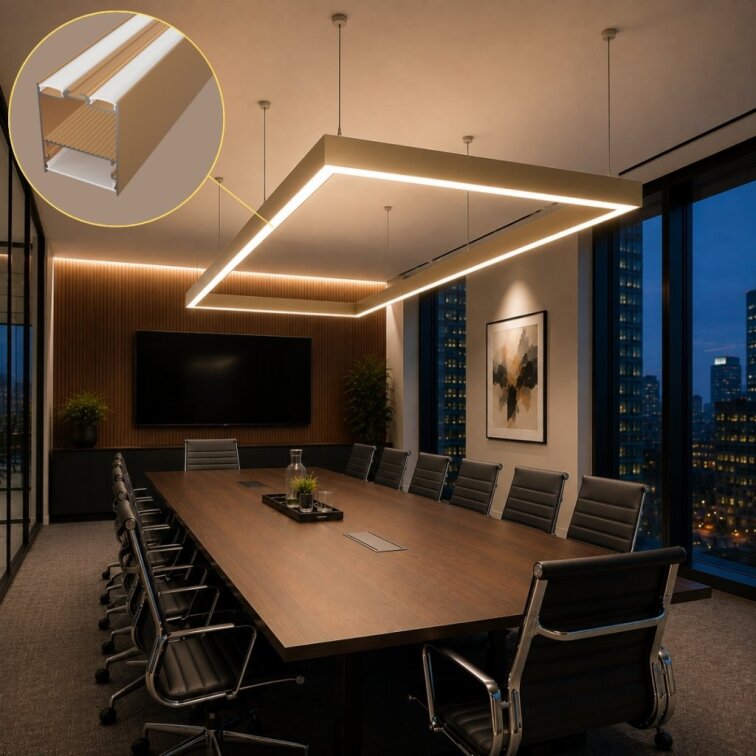 LED lišta SUSPENDED 1 - bronze