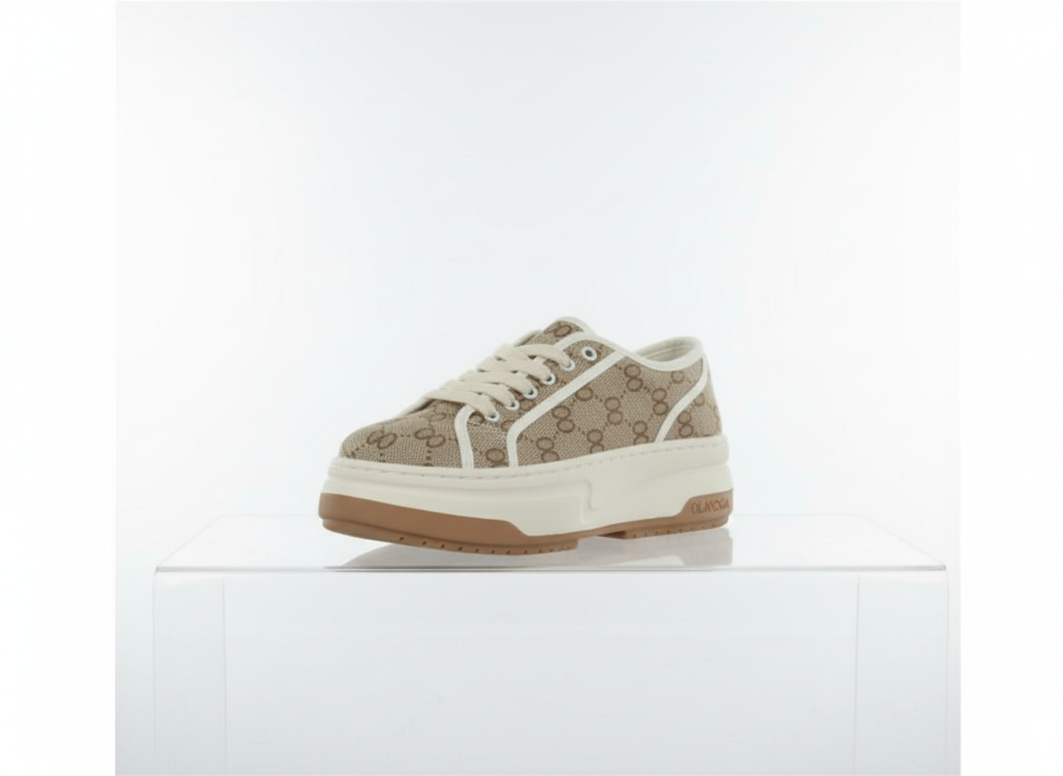 Dámská obuv OLAVOGA MALLOW - Stylové béžové tenisky