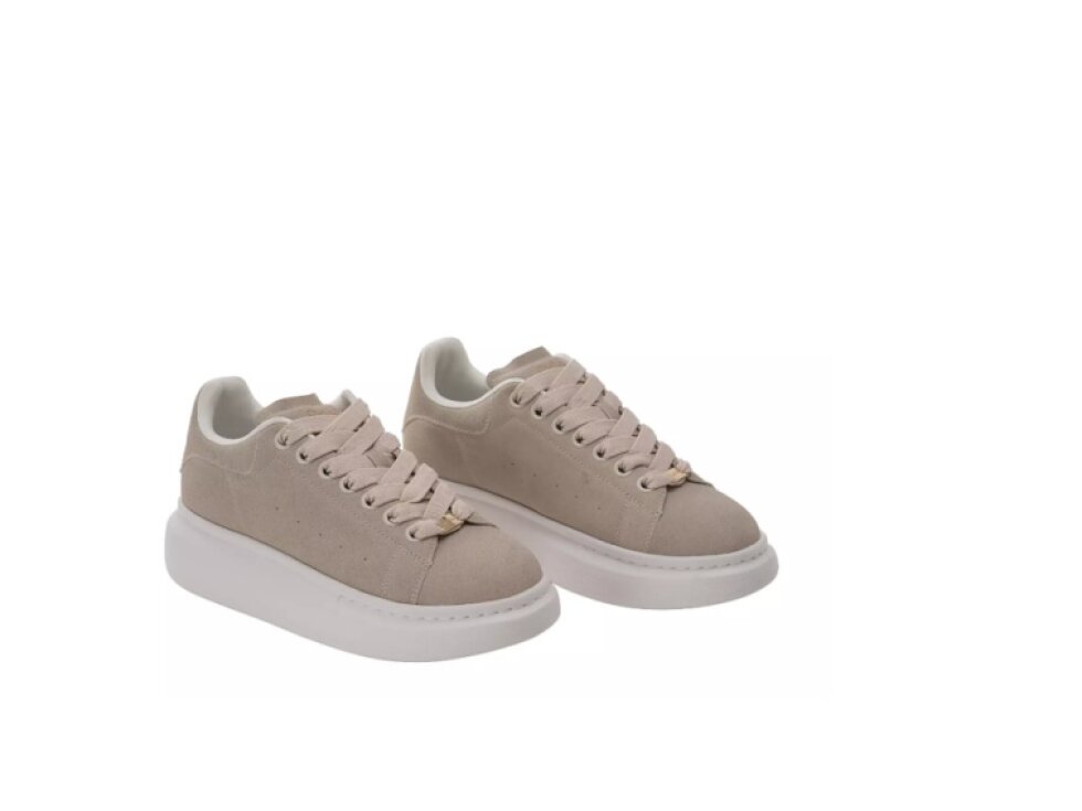 OLAVOGA MERLO Dámské Béžové Tenisky s Zlatými Detaily