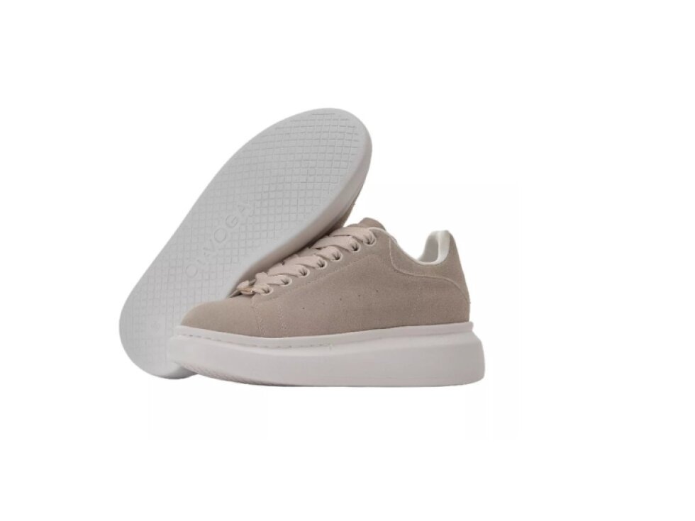 OLAVOGA MERLO Dámské Béžové Tenisky s Zlatými Detaily