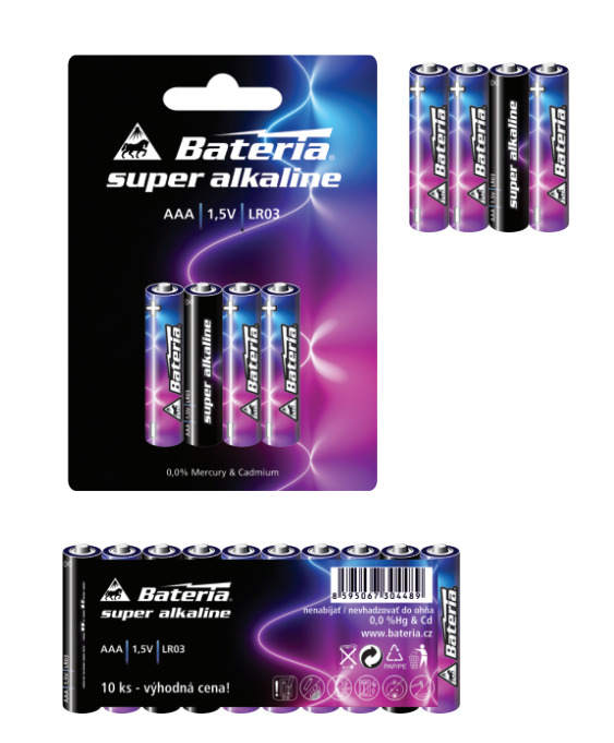 Super alkaline LR03/AAA 40ks - rodinné balení