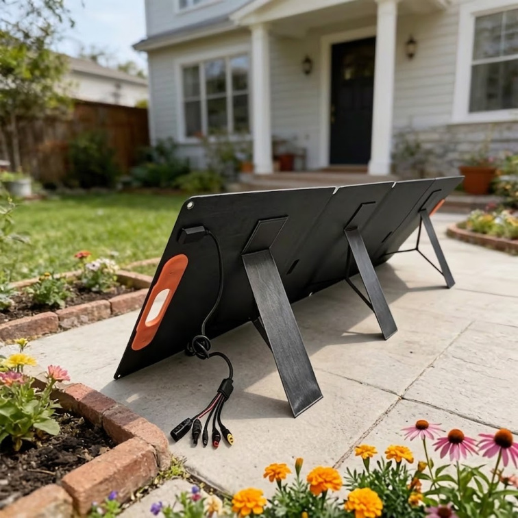 Nabíjecí stanice 2200W se skládacím panelem 200 Wp