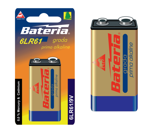 Alkalická baterie GRADA PRIMA 6LR61 blistr