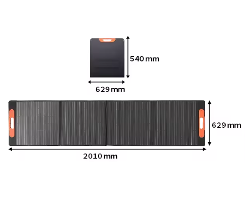 Přenosný monokrystalický solární panel 200 W