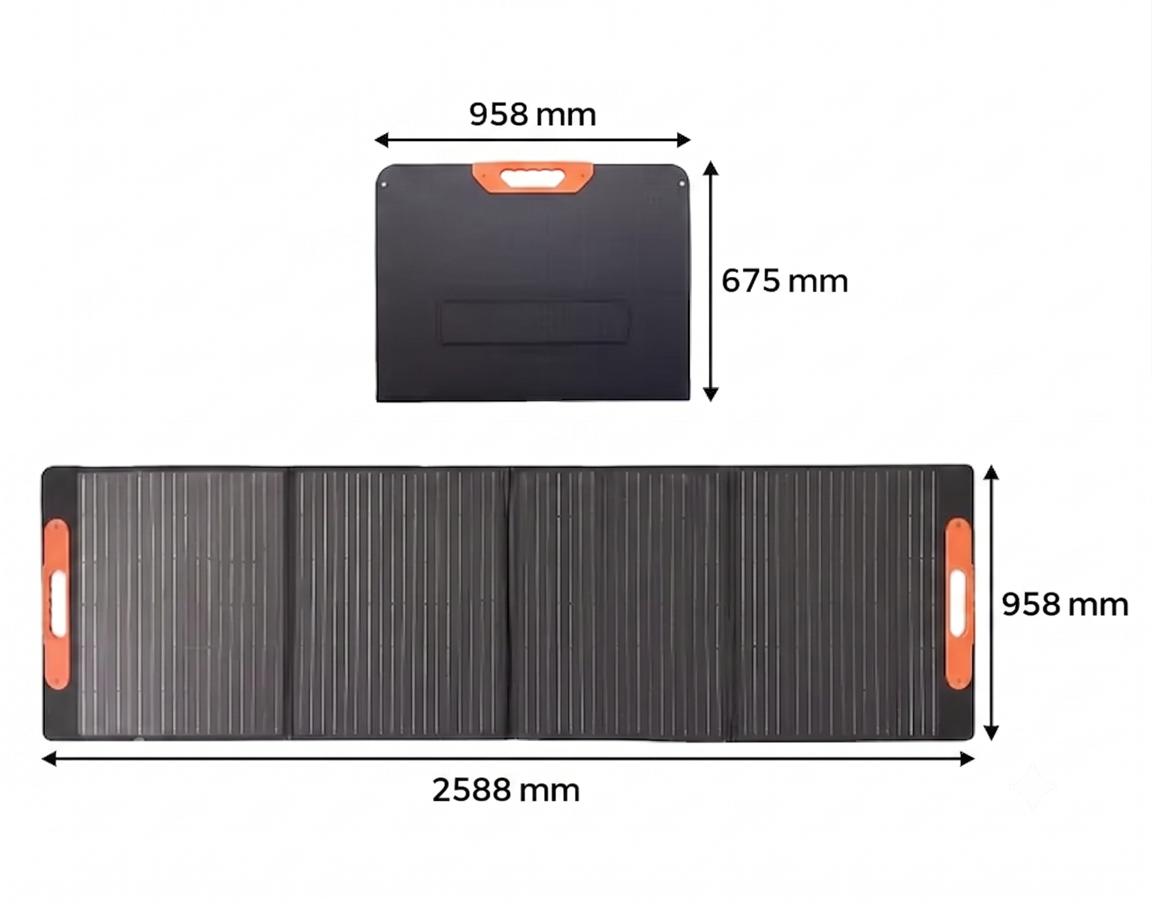 Přenosný monokrystalický solární panel 450 W