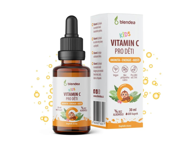 KIDS Vitamín C kvapky pre deti 30 ml