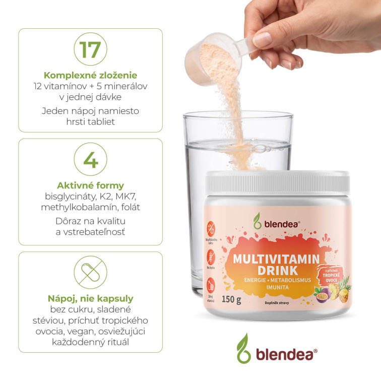 Blendea Multivitamin Drink - tropické ovoce 150 g