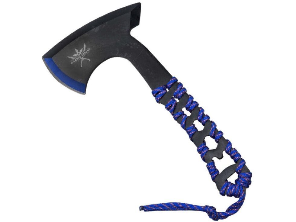 Outdoorová sada "BLUE TOOL SET" Sekera, nůž a svítilna