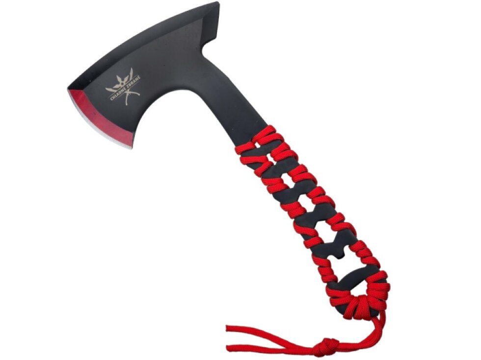 Outdoorová sada "RED TOOL SET" Sekera, nůž a svítilna