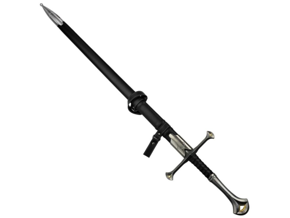 Ostrý fantasy meč "BATTLE READY ANDURIL" - Pán Prstenů