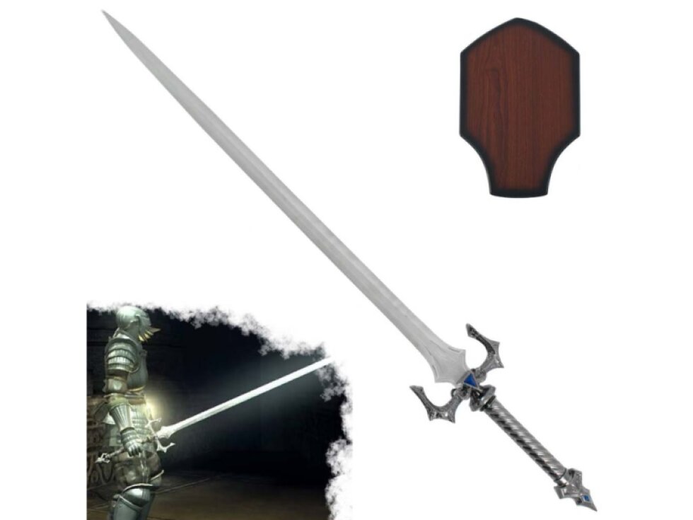 Ocelový meč "PENETRATING SWORD" s plaketou - Demons Souls