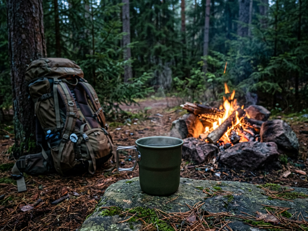Malý hliníkový hrnek "ARMY MUG"