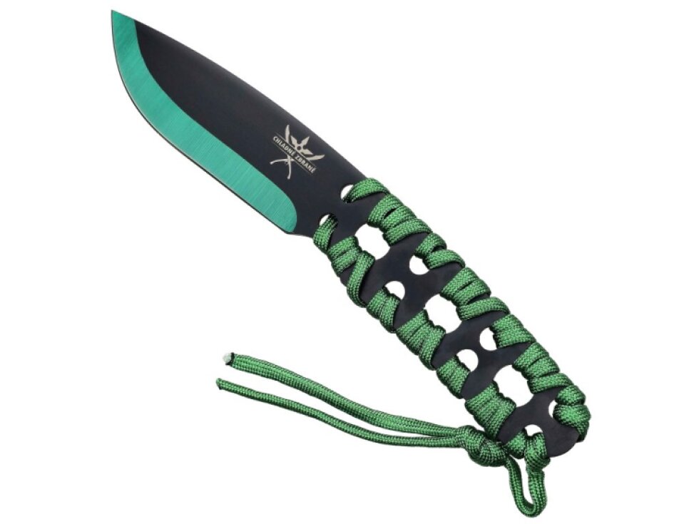 Outdoorová sada "GREEN TOOL SET" Sekera, nůž a svítilna