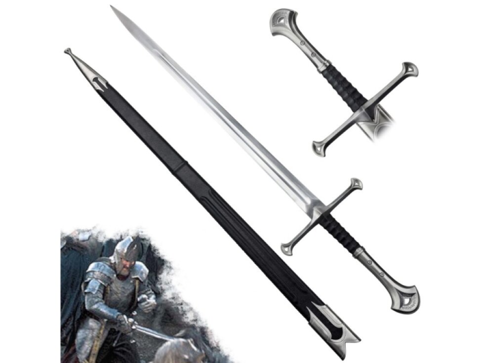 Ostrý meč krále Elendila "BATTLE READY NARSIL" - Pán Prstenů
