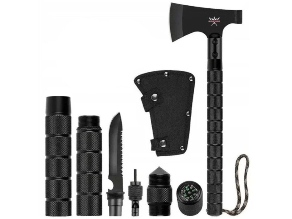 Outdoorová sekera "CAMPING MASTER" 10in1!