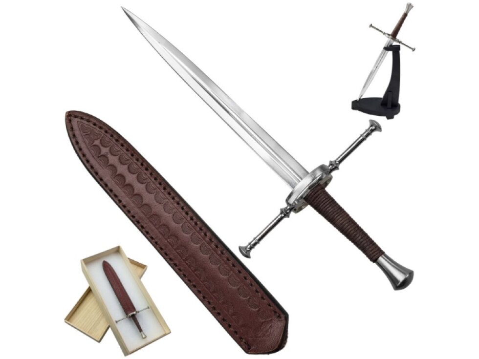 Miniatura středověkého meče "CRUSADER HONOR" se stojánkem