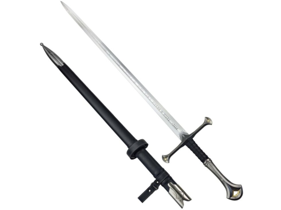 Ostrý fantasy meč "BATTLE READY ANDURIL" - Pán Prstenů
