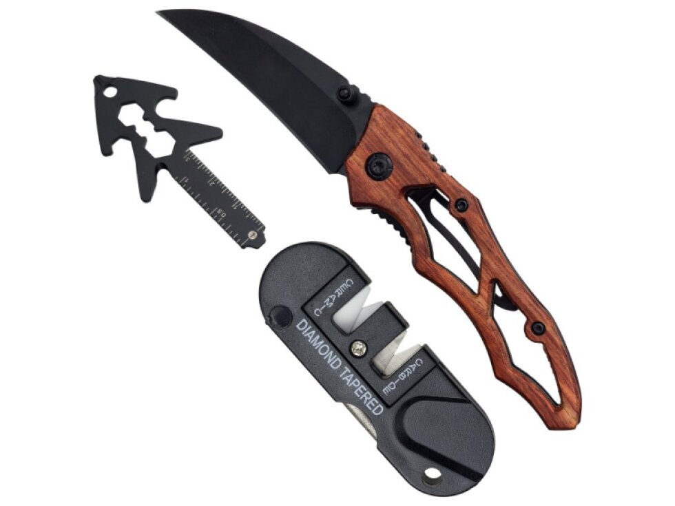 Dárková sada "HANDY GEAR" Nůž, brousek, multitool