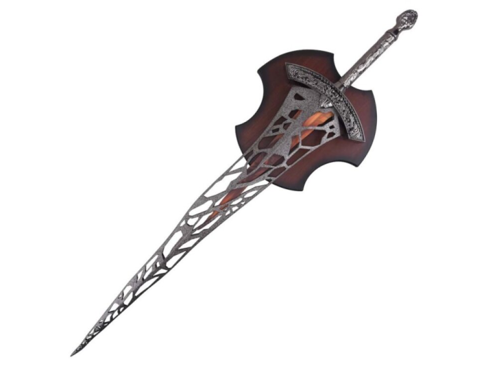 Masivní ocelový meč "WOLNIR'S HOLY SWORD" s plaketou - Dark Souls