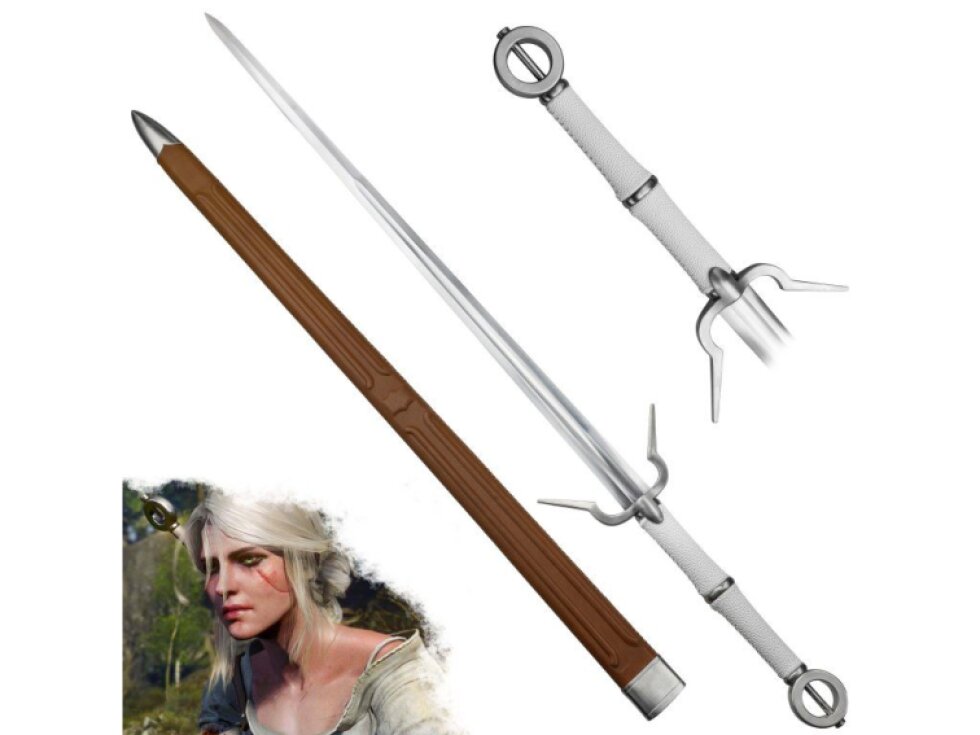 Ostrý ocelý meč Ciri "THE SWALLOW" - Zaklínač