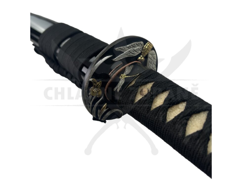 Japonská královská katana "AKITSUZAKI" s bohatým příslušenstvím