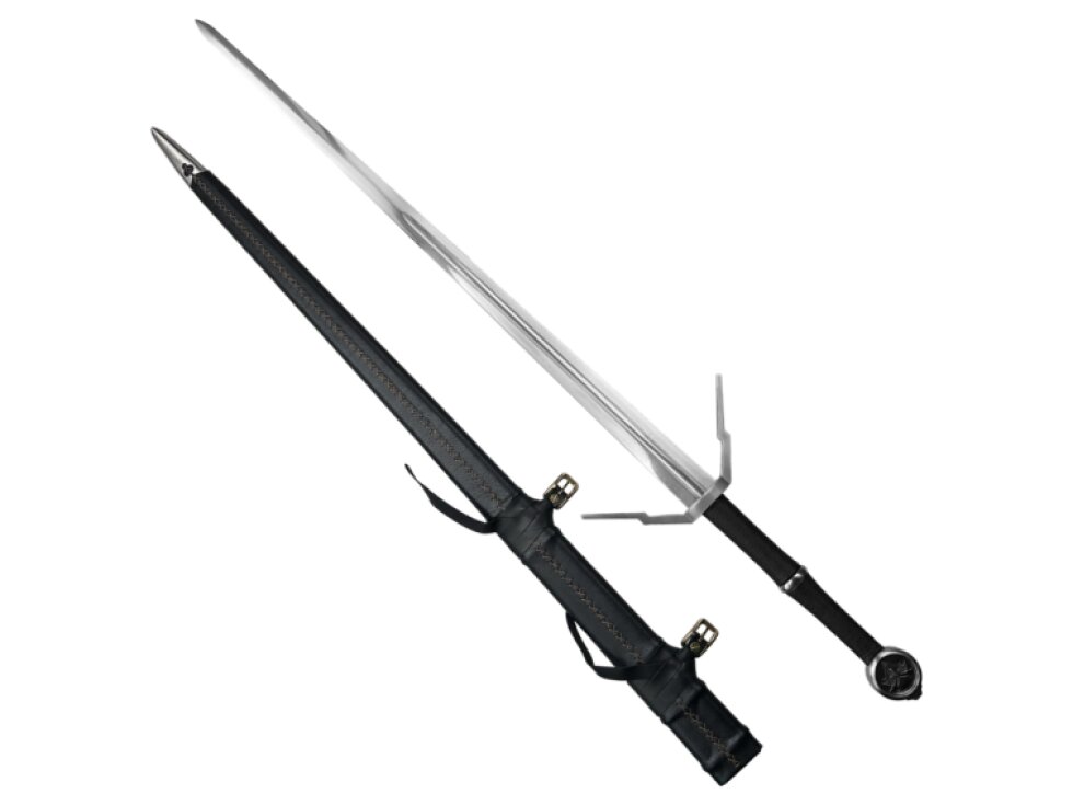 Zaklínačský střírbný meč "GRIFFIN SILVER SWORD" s pochvou - Zaklínač