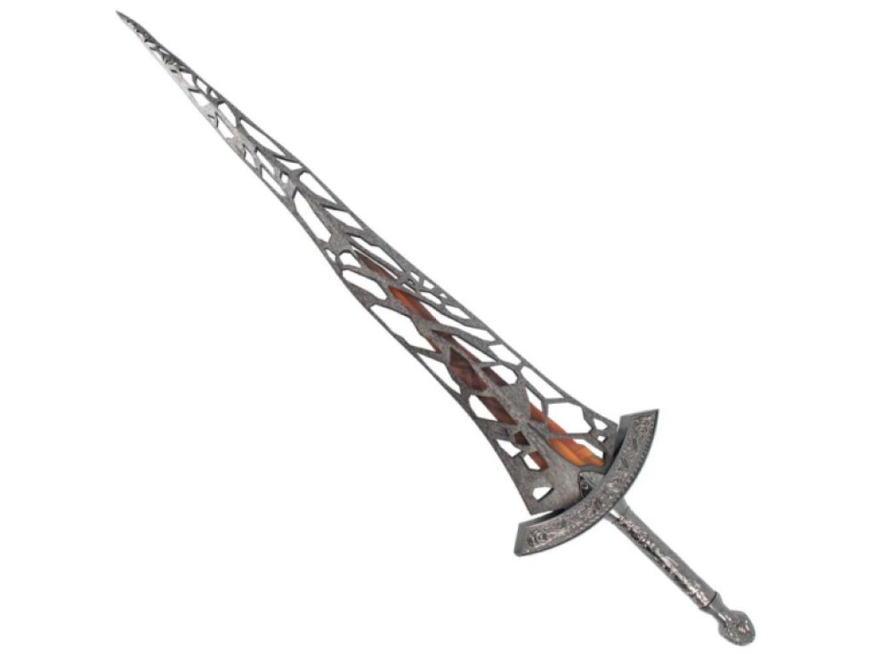 Masivní ocelový meč "WOLNIR'S HOLY SWORD" s plaketou - Dark Souls