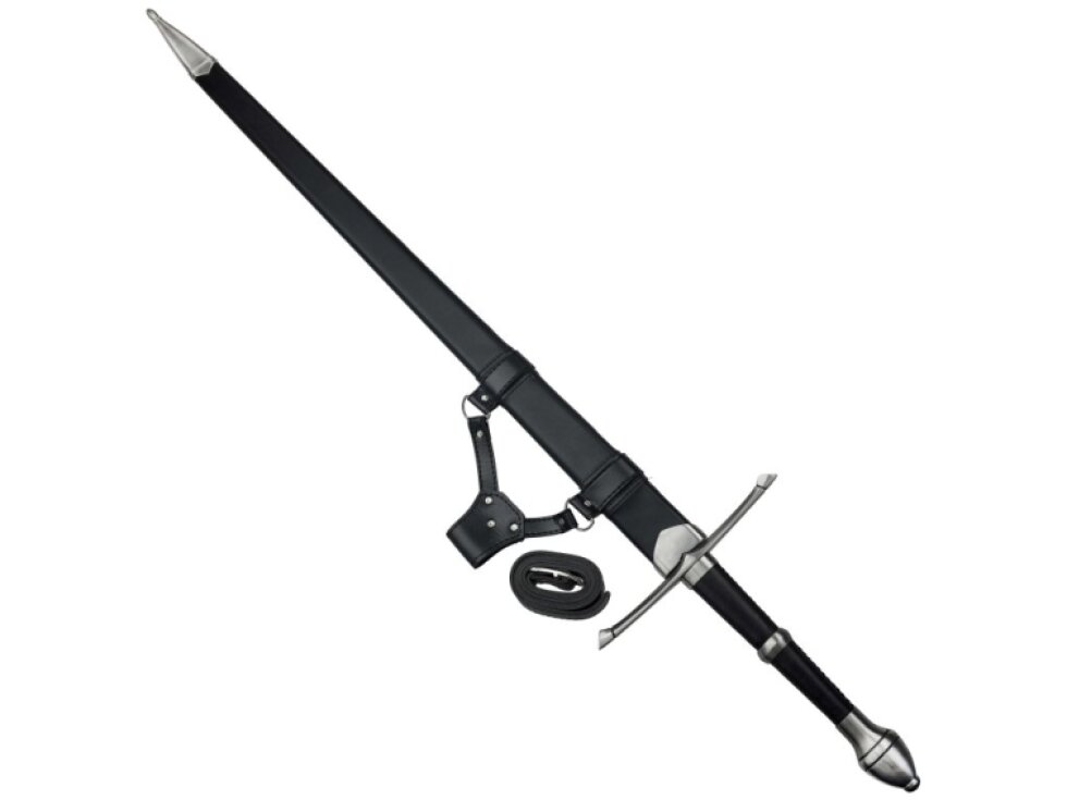 Ostrý damaškový meč "DAMASCUS STRIDER" s opaskem - Pán Prstenů