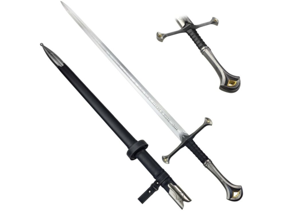 Ostrý fantasy meč "BATTLE READY ANDURIL" - Pán Prstenů
